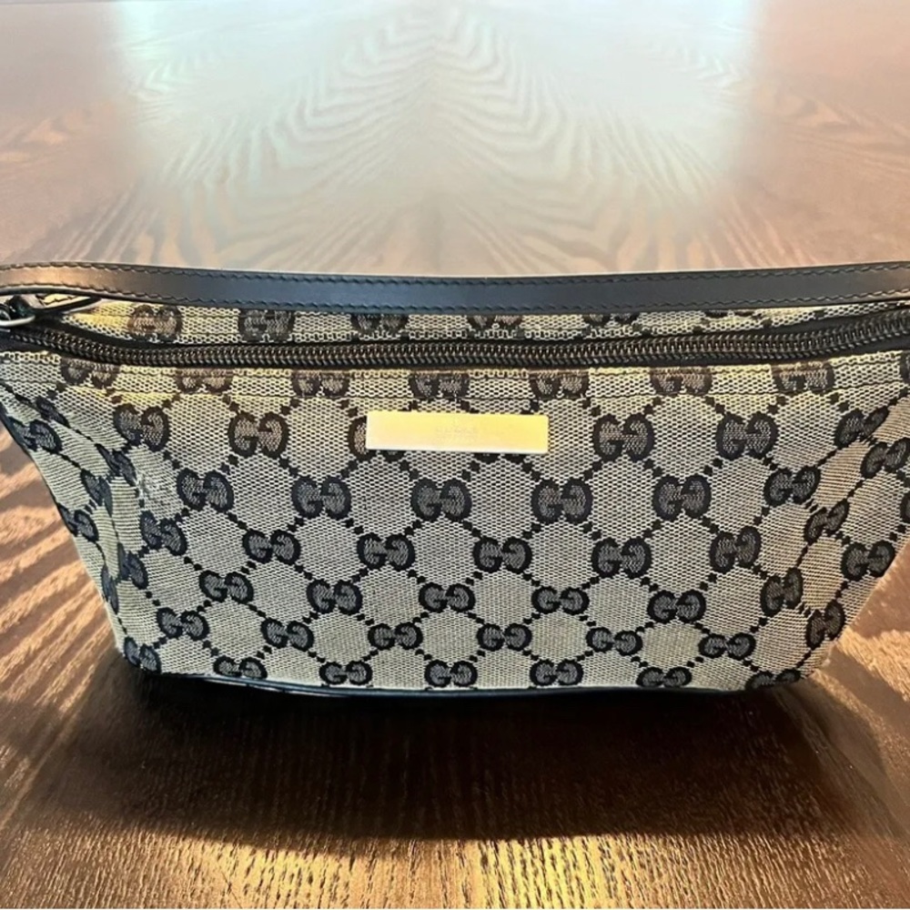 Gucci Vintage Pochette Canvas Monogram Small Pochette